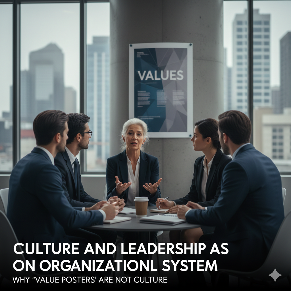 Kultur und Führung als Organisationssystem – warum „Werteplakate“ keine Kultur sind